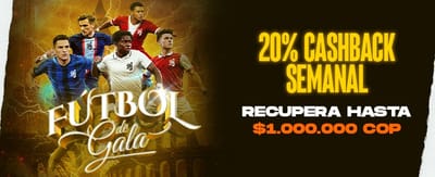 Cashback Semanal de Fútbol promotional banner